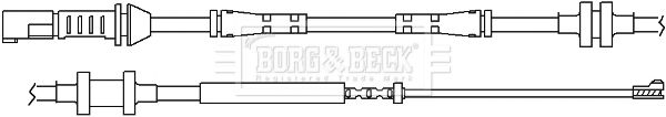 BORG & BECK Сигнализатор, износ тормозных колодок BWL3100